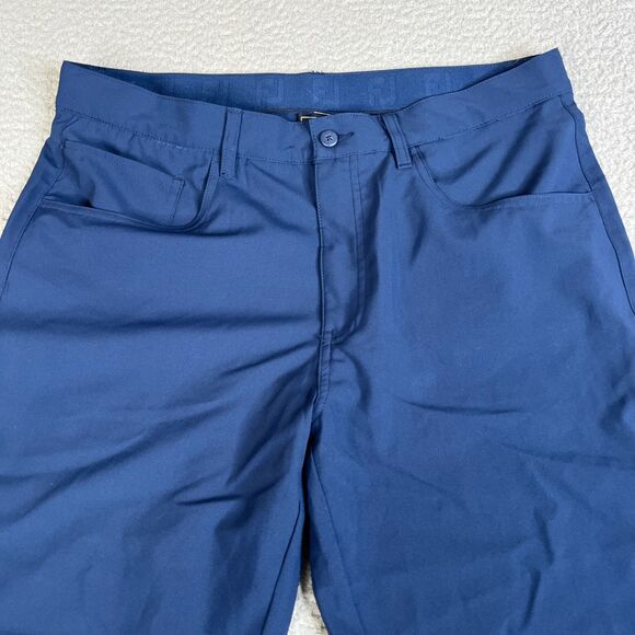 Footjoy Golf Pants Mens 34 x 32 Navy Blue Performance Moxie Chino Activewear - Picture 2 of 13